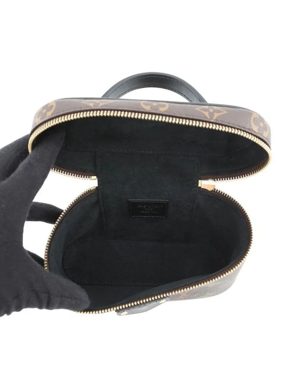 Louis Vuitton Handbag Monogram Reverse Vanity Chain Pouch 2-Way Shoulder Black - Picture 7 of 10